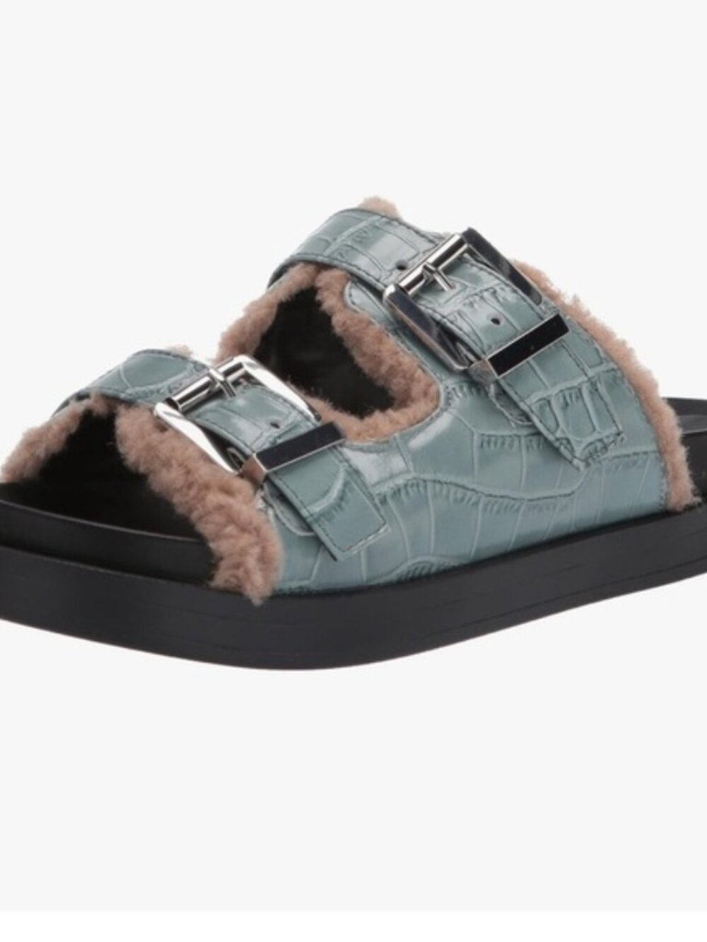 Aerosoles Olivia Slide Sandal for Women size 8 black tan blue